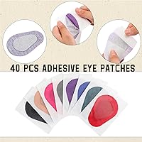 Vista 3 de Panitay 40 parches adhesivos para los ojos para adultos, desechables, transpirables, parches médicos para los ojos para ambliopía perezosa, vendajes
