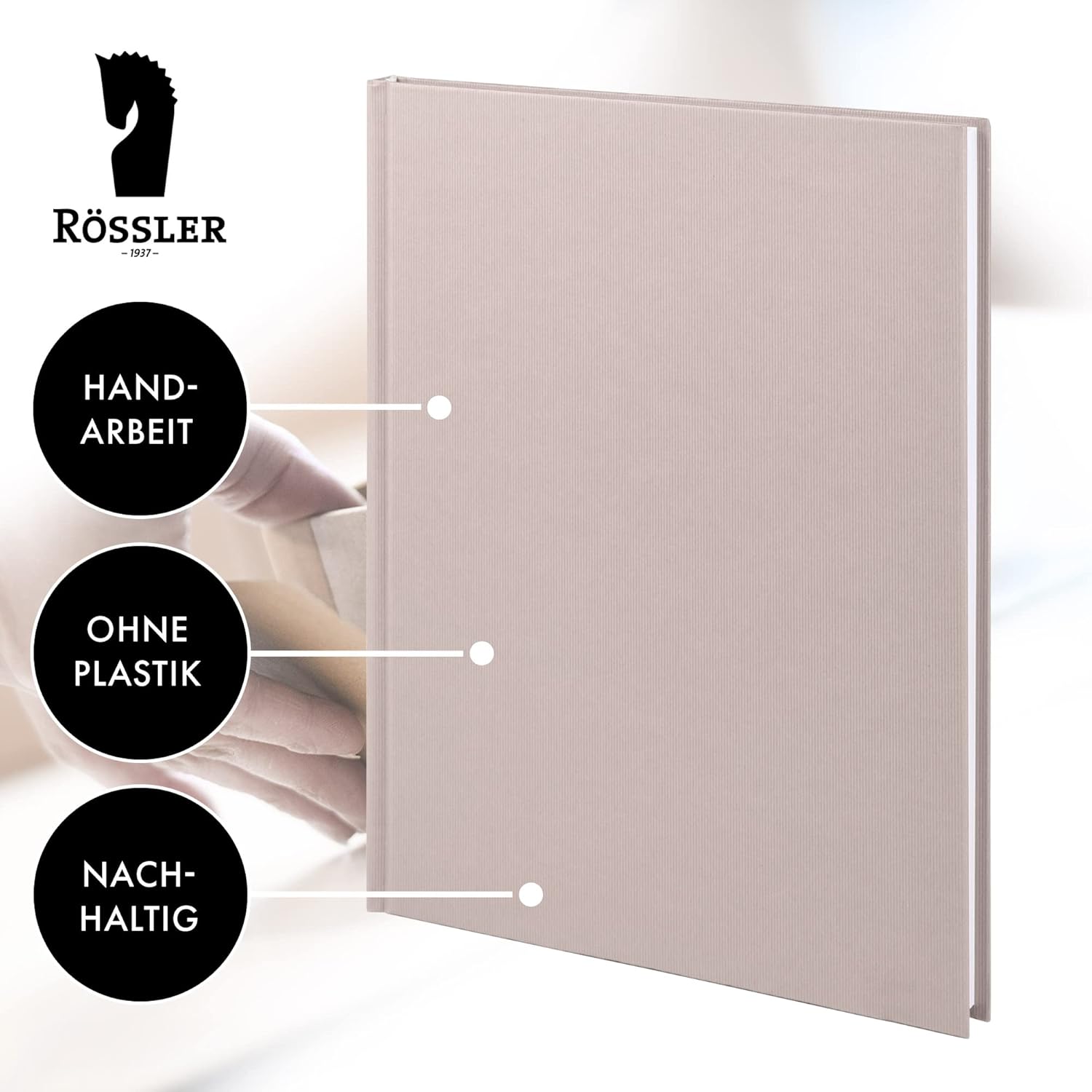 Rössler S.O.H.O. 1878452582 Model Aeroplane Notebook A4, 192 Pages, hardcover, Powder.