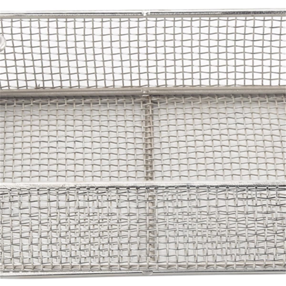 Cesta de esterilización médica de Acero Inoxidable 304, Bandeja de Instrumentos médicos Reutilizable con asa Cestas de esterilización de Instrumentos, para Hospital,40 * 40 * 10cm