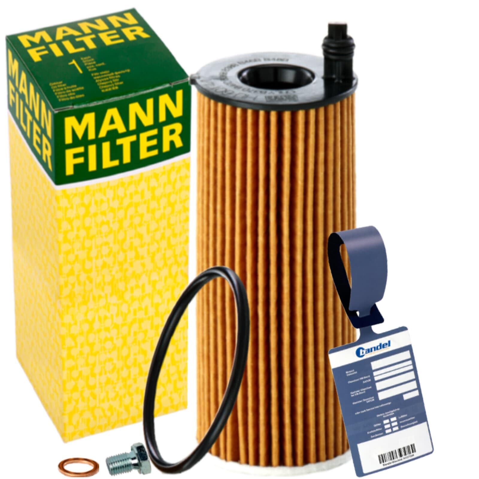 Mann Öl-Filter Ölwechselset | HU6014/1Z+866.370.011+MN1801 passend für 1er F20 3er F30 G20 5er F10 G30