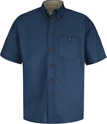 Red Kap Mens RK Cotton Contrast Dress Shirt