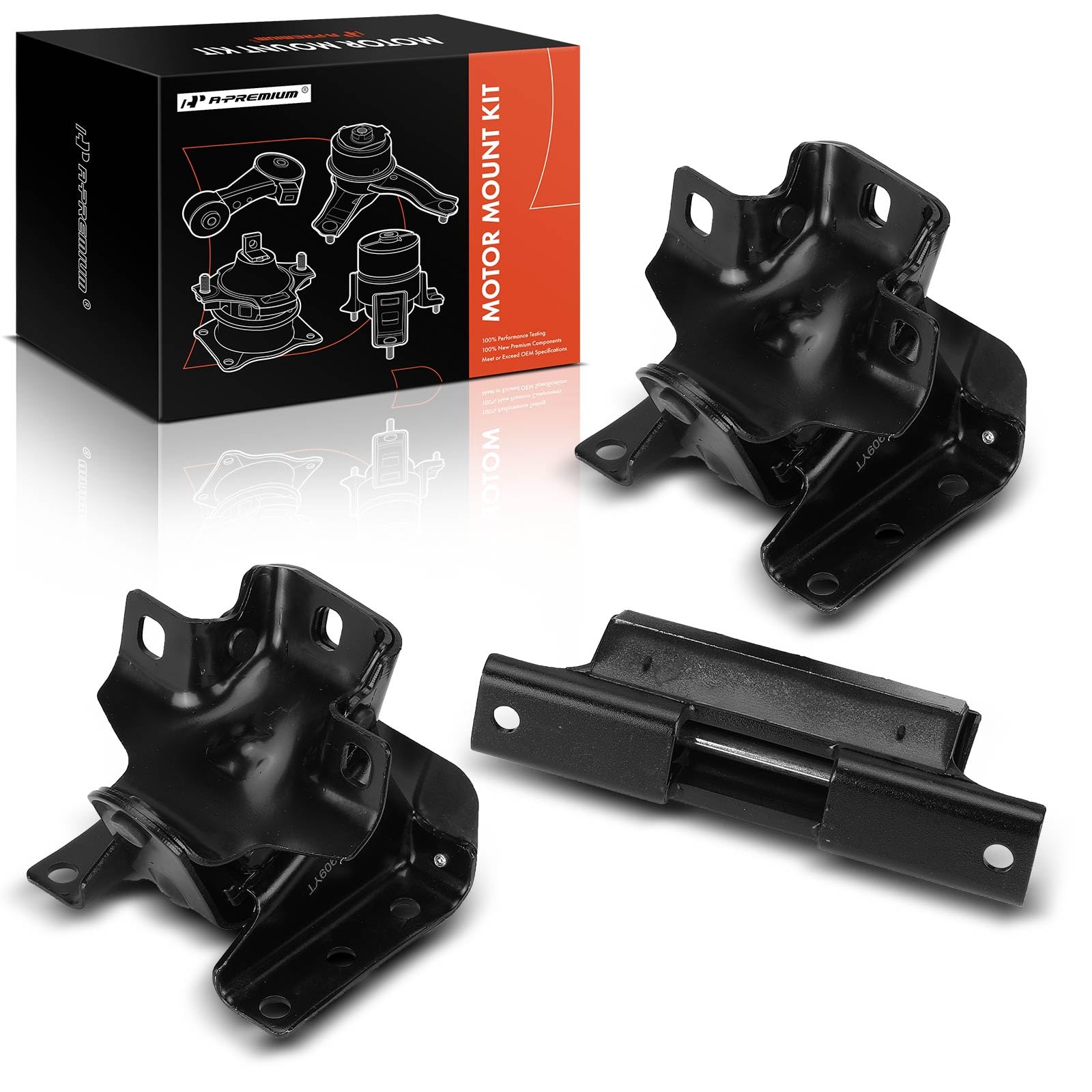 A-Premium 3PCS Engine Motor Mount and Transmission Mount Set Compatible with Chevrolet Silverado 1500/1500 Classic/1500 HD, Tahoe & GMC Sierra 1500/