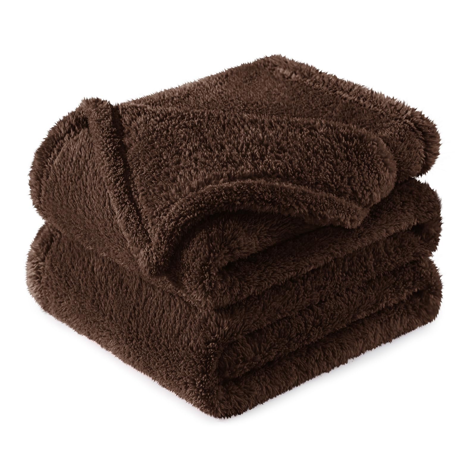 Exclusivo Mezcla Manta Polar Suave para Sofá, Manta de Felpa de Terciopelo Supersuave para la Cama, Calentito y Cálido para Todas Las Estaciones, 150x200 CM, Marrón OEKO-TEX STANDARD 100