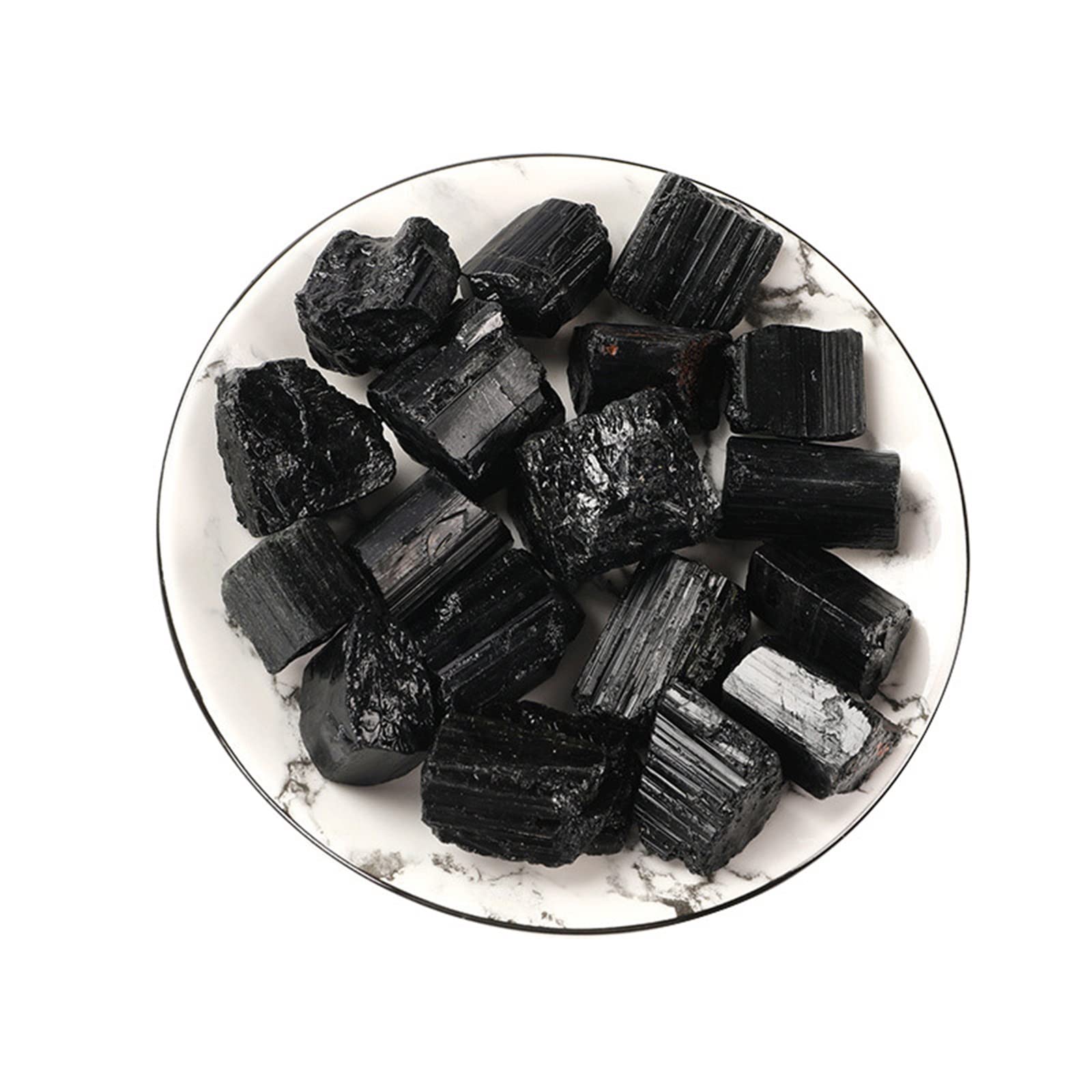 Natürlicher Kristall roh, 100 g, raue schwarze Turmalin-Natursteine, große Kristalle und Steine, Zubehör for Heimdekoration, Halbedelstein, Jade-Schmuck, Stein, Antiquitäten, Exorcise Voller Textur(Co