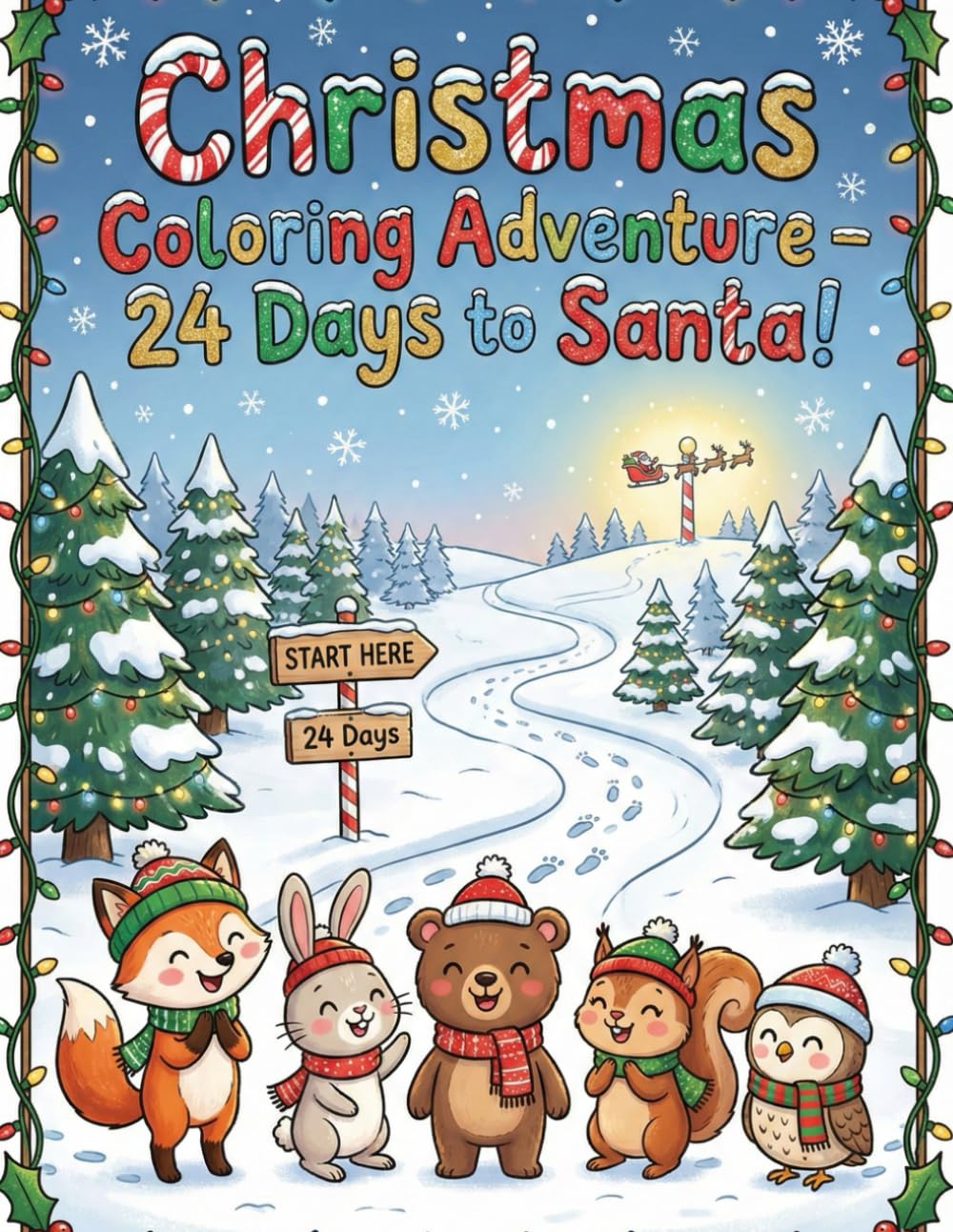 Christmas Coloring Book For Kids - 25+ Pages of Holiday Fun