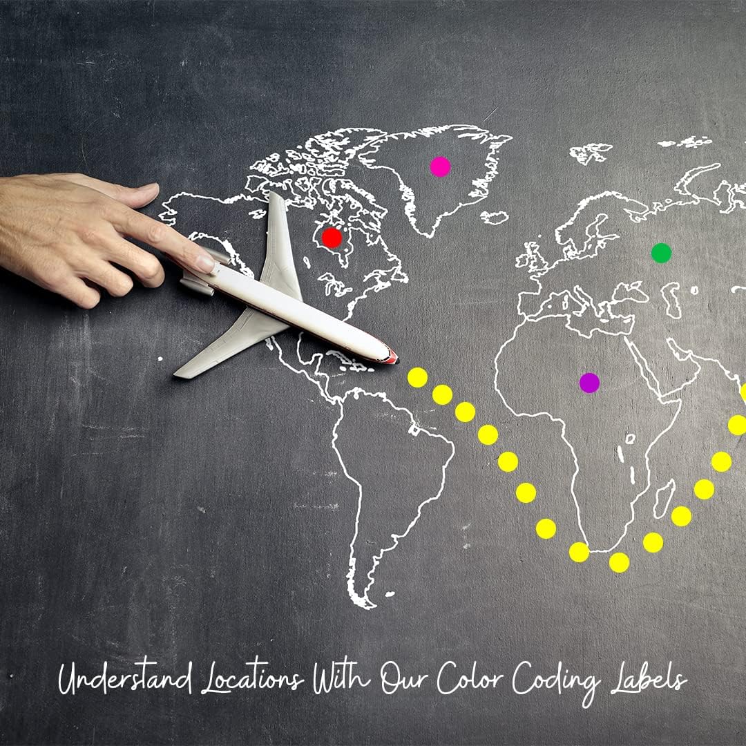 ESDORT 1050 PCS Dot Stickers Round Color Coding Labels, 0.75 inches, 10 Assorted Colors,70 Labels per Sheet - Circle Stickers for Kids and Office Use : Office Products