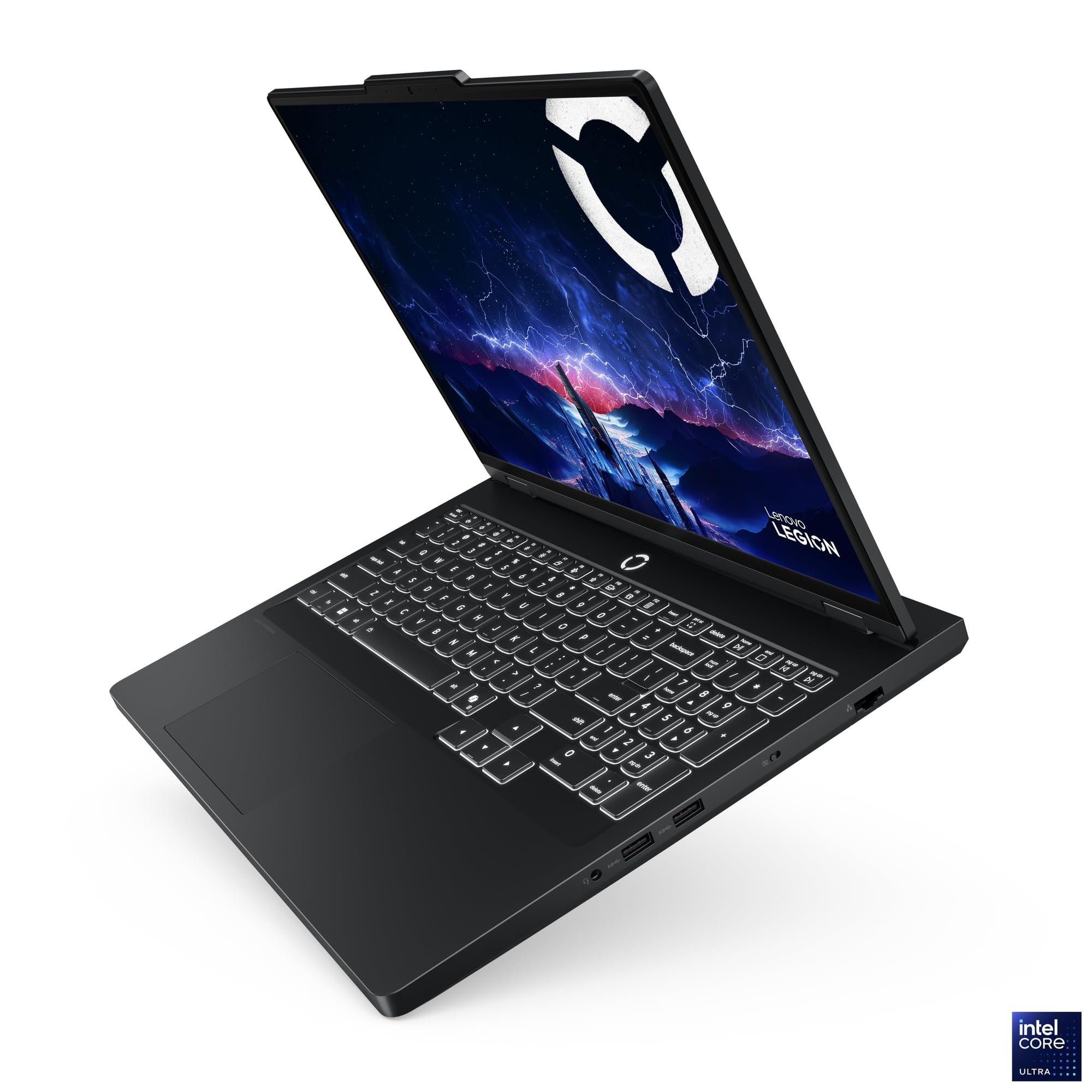 Lenovo Legion Pro 5 16IAX10H - Ordinateur Portable Gaming 16'' OLED WQXGA 165Hz (Intel Ultra 7 255HX, RAM 32Go, SSD 1To, NVIDIA RTX 5070 8GB, Windows 11) Clavier rétroéclairé en Blanc AZERTY - Noir