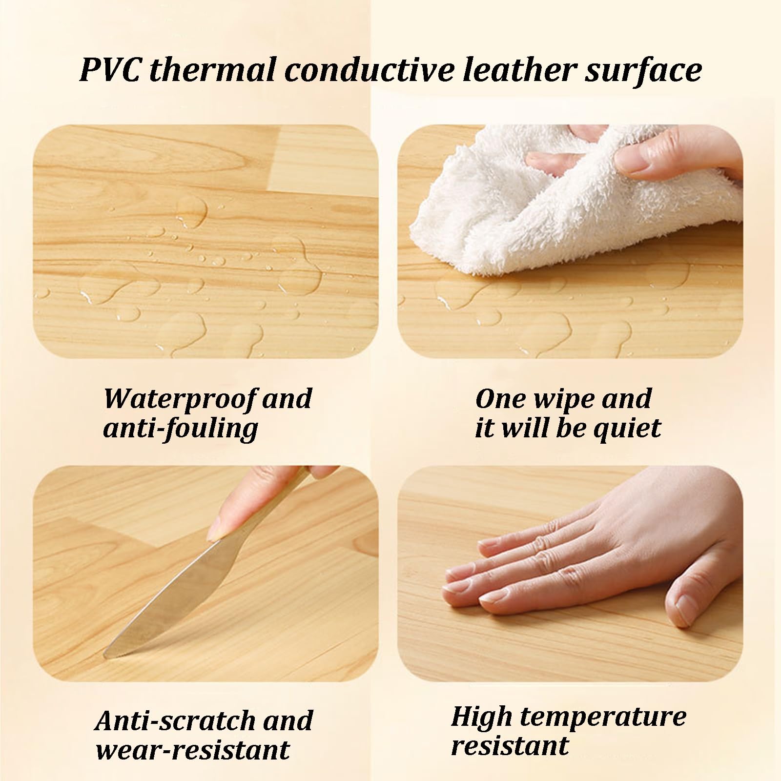 Tappetini Riscaldati, Tappeto Elettrico Riscaldato Con Timer, Temperatura Costante Intelligente, Superficie In PVC, Tappeto Riscaldante Elettrico Al Grafene Per Studio