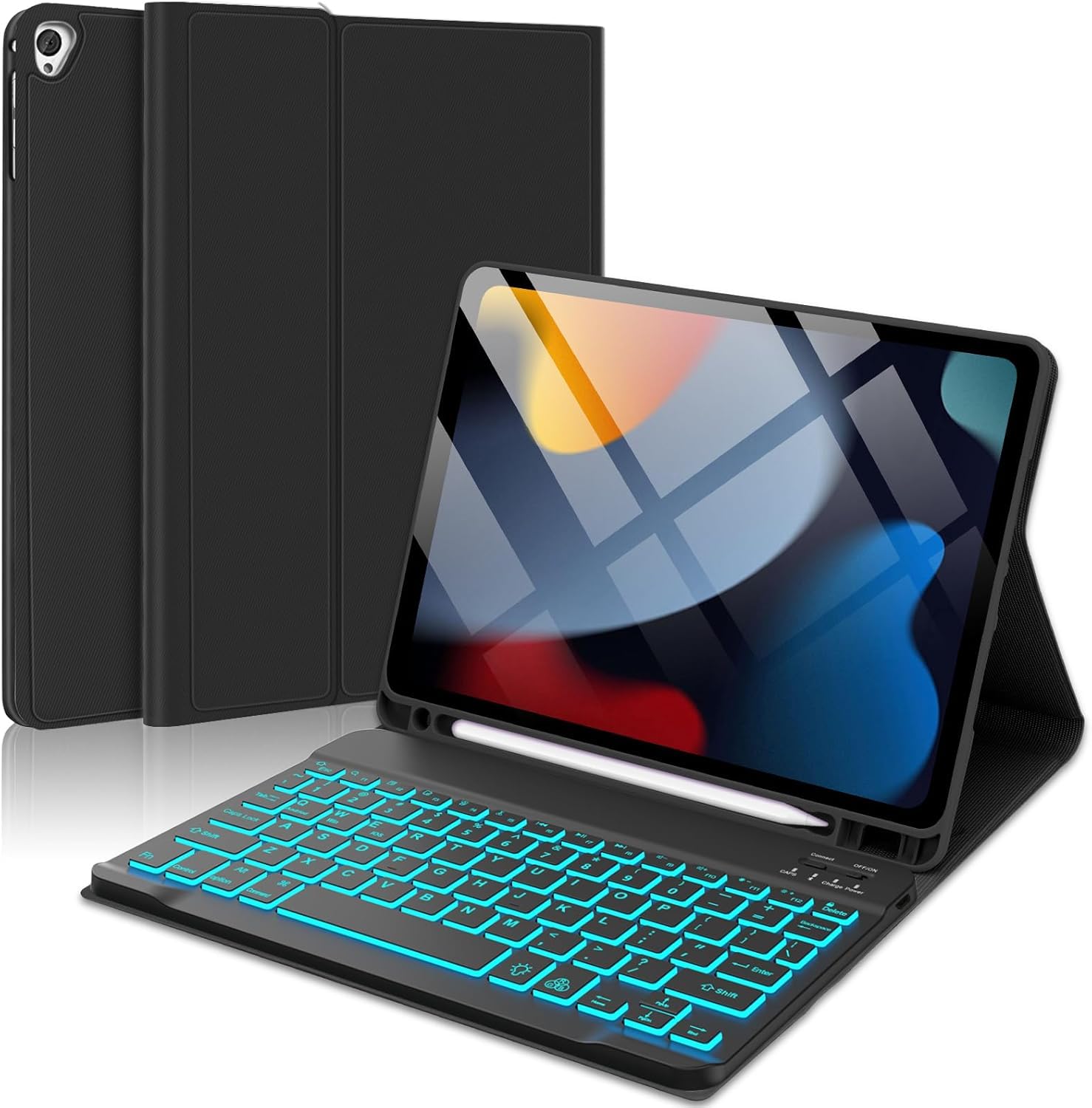 typecase KB16S-110BT Wireless Bluetooth Keyboard case for iPad 9th/8th/7th Gen, iPad Air 3rd, iPad Pro 10.5" with Backlits (7-Colors), Pencil Holder, Multi Angle, Magnetically Detached Keyboard Case (B0B8NYRM2Q) Amazon Price History, Amazon Price Tracker