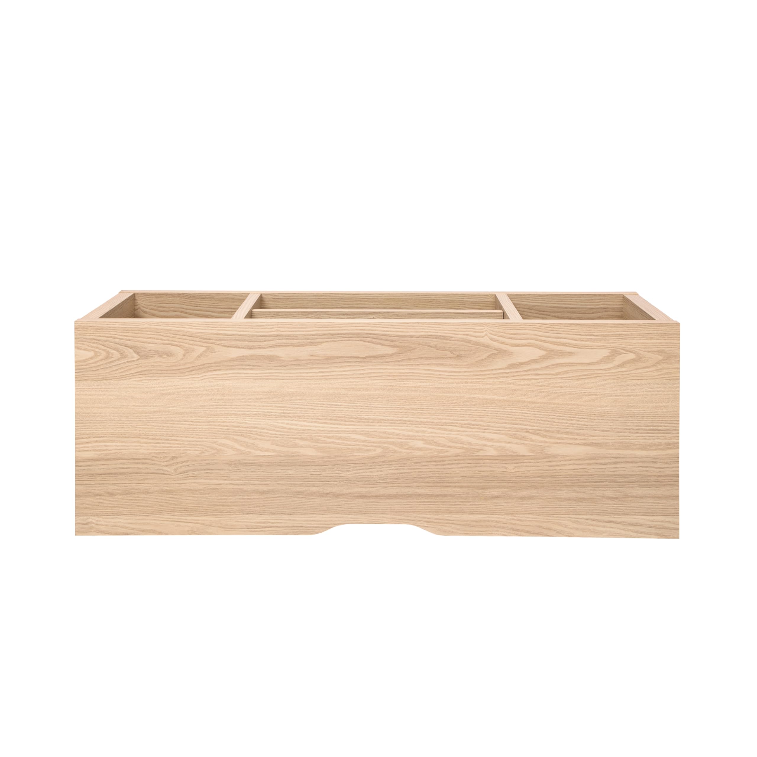 Iris Ohyama, Mobile TV, Supporto TV per schermi fino a 43 pollici, 4 Ripiani, Uscita cavo, Piedini regolabili, Camera da letto, Soggiorno - TV Cabinet Standard OTS-100S - Rovere nero