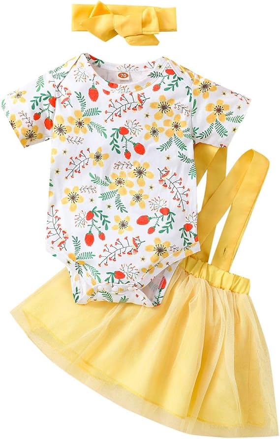 Amazon Co Jp Liqiuxiang ベビー服 新生児 女の子 50 ロンパース 前開き 男の子 女の子 フリル袖 ロンパース ヘアバンド付き ベビー用ロンパース カバーオール かわいい 百日祝い お食い初め 七五三 フォーマル イエロー 70 ファッション