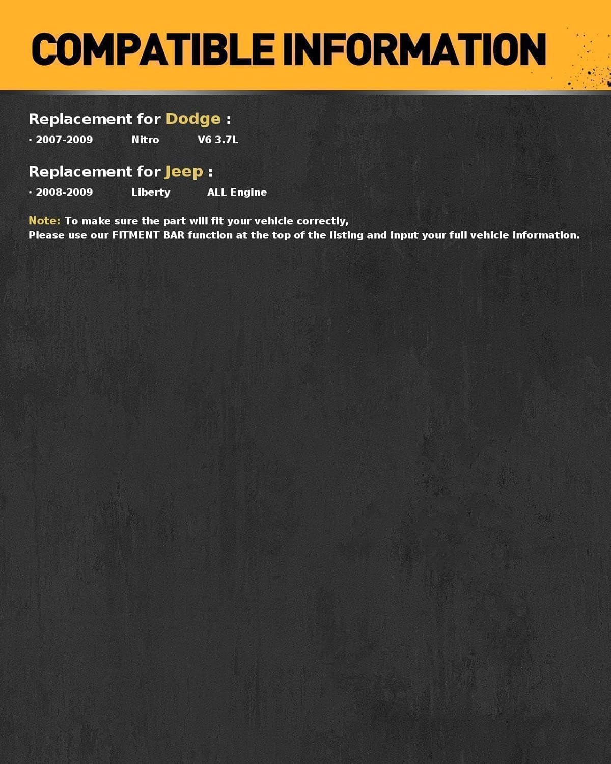 KAC Starter, Starters Replacement for 2008-2009 Nitro 2008-2009 Liberty V6 3.7L,Starter Replace 6761, SDR0466, N6761, SR6476X, 6761S, 6761SN 12V 1.4KW 10-Teeth CW