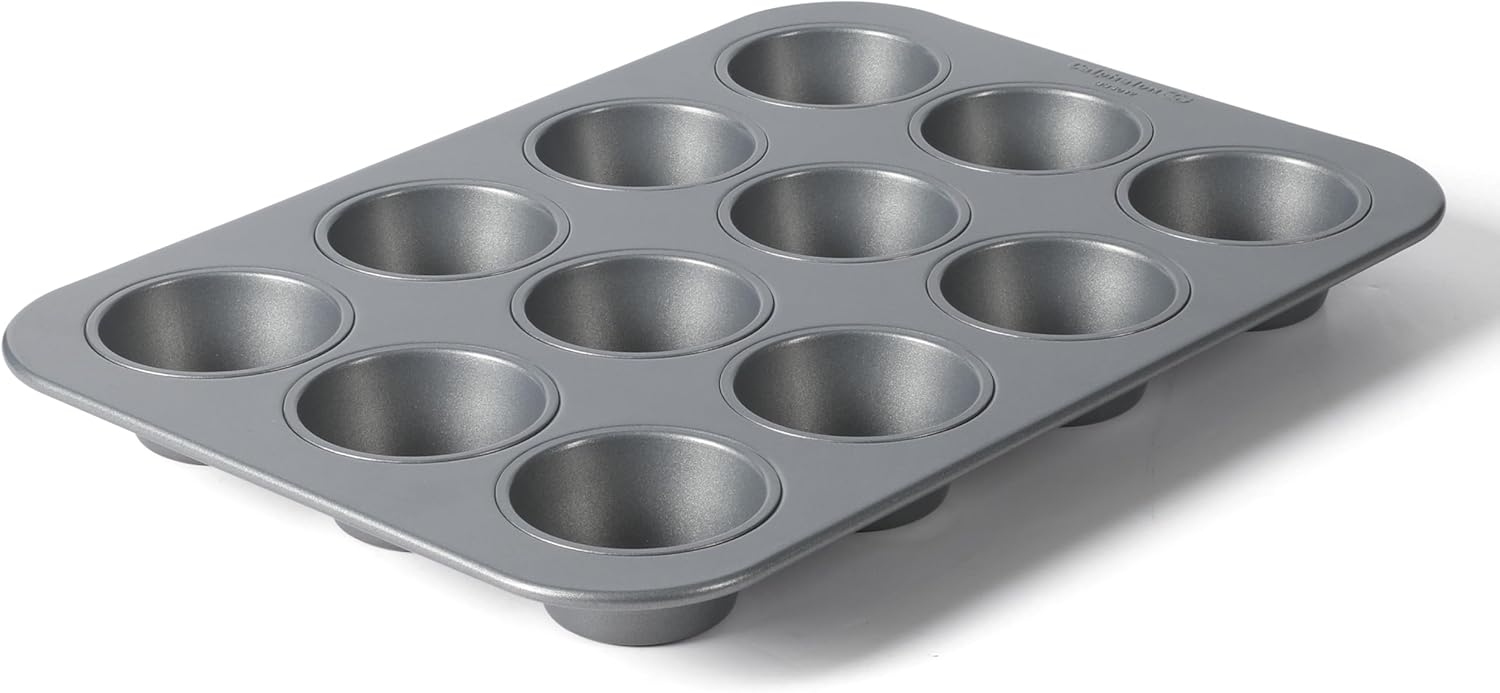 Calphalon Titan Steel Core PFA Free Nonstick 12 Cup Cupcake Muffin Pan - Thumbnail 3