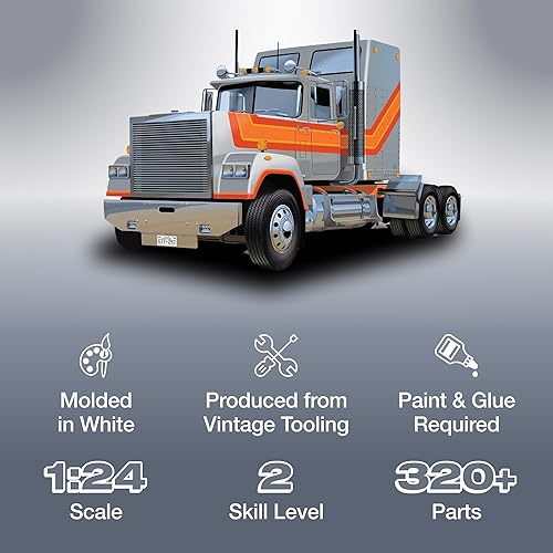 Miniatura 2 de AMT American Superliner Semi Tractor 1:24 Kit de modelo a escala