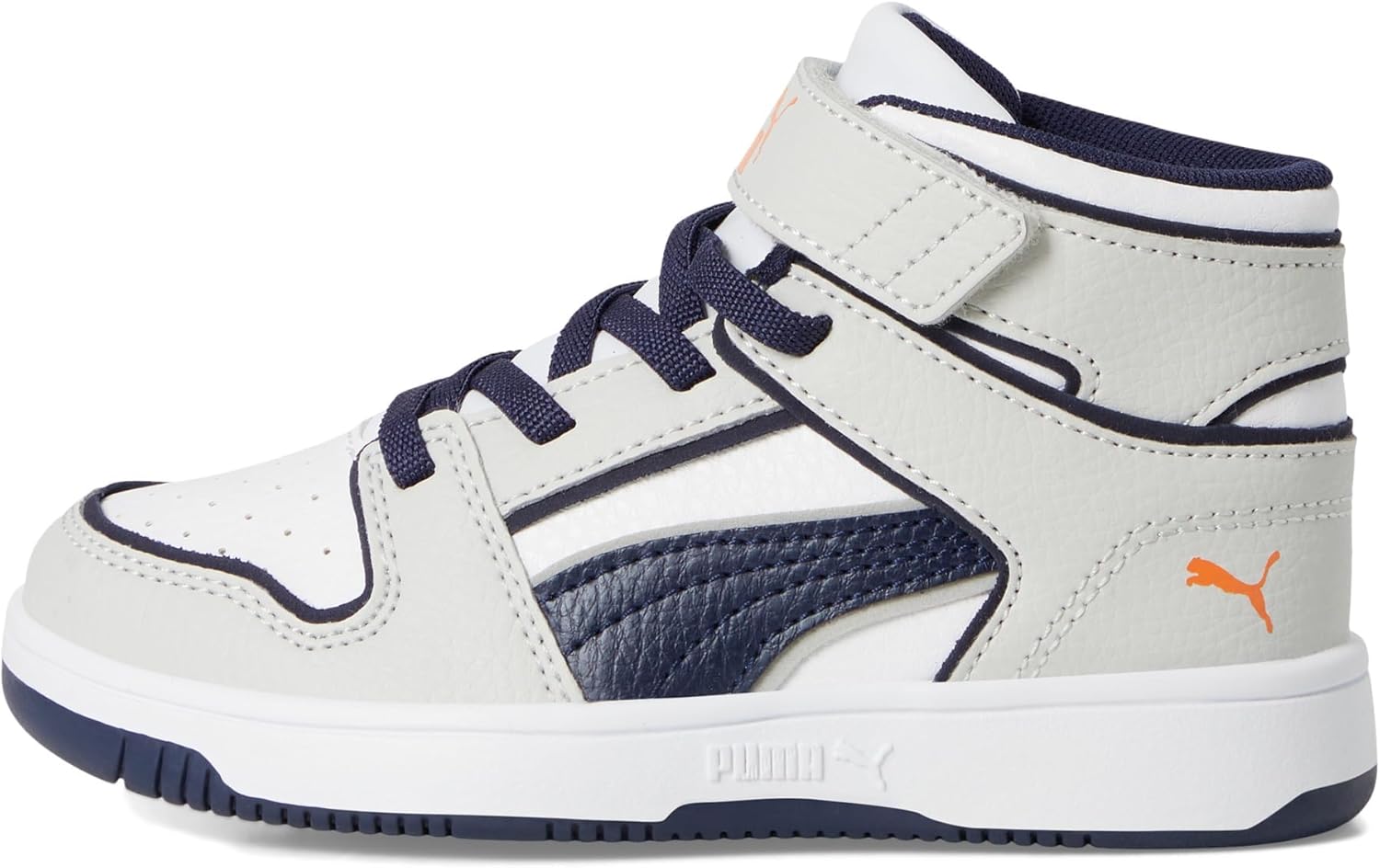 PUMA Unisex-Child Rebound Layup Mid Hook and Loop Shoes (Little Kid) Sneaker - Image 4