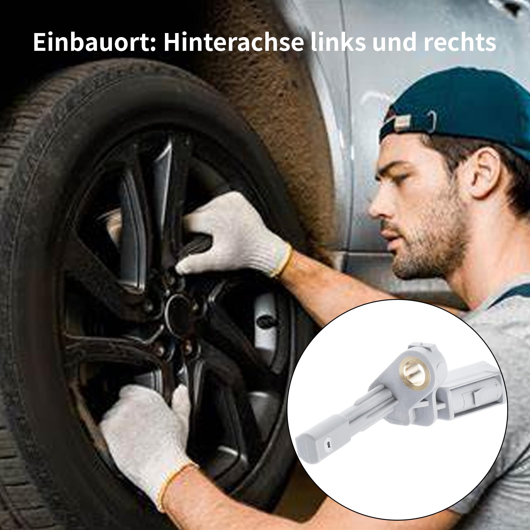 2X ABS Sensor Hinten Links und Rechts für Q3 8UB 8UG Golf VI Passat CC E-O-S Scirocco Magotan Touran Tiguan 1K0927807A WHT003859A 2003-Heute
