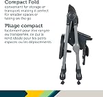 Safety 1st Olea chaise haute 3-en-1 pour nouveau-nés à tout-petits | Mode chaise booster de cuisine, réglable, inclinable, design facile à nettoyer, roues pivotantes – Graphite minéral