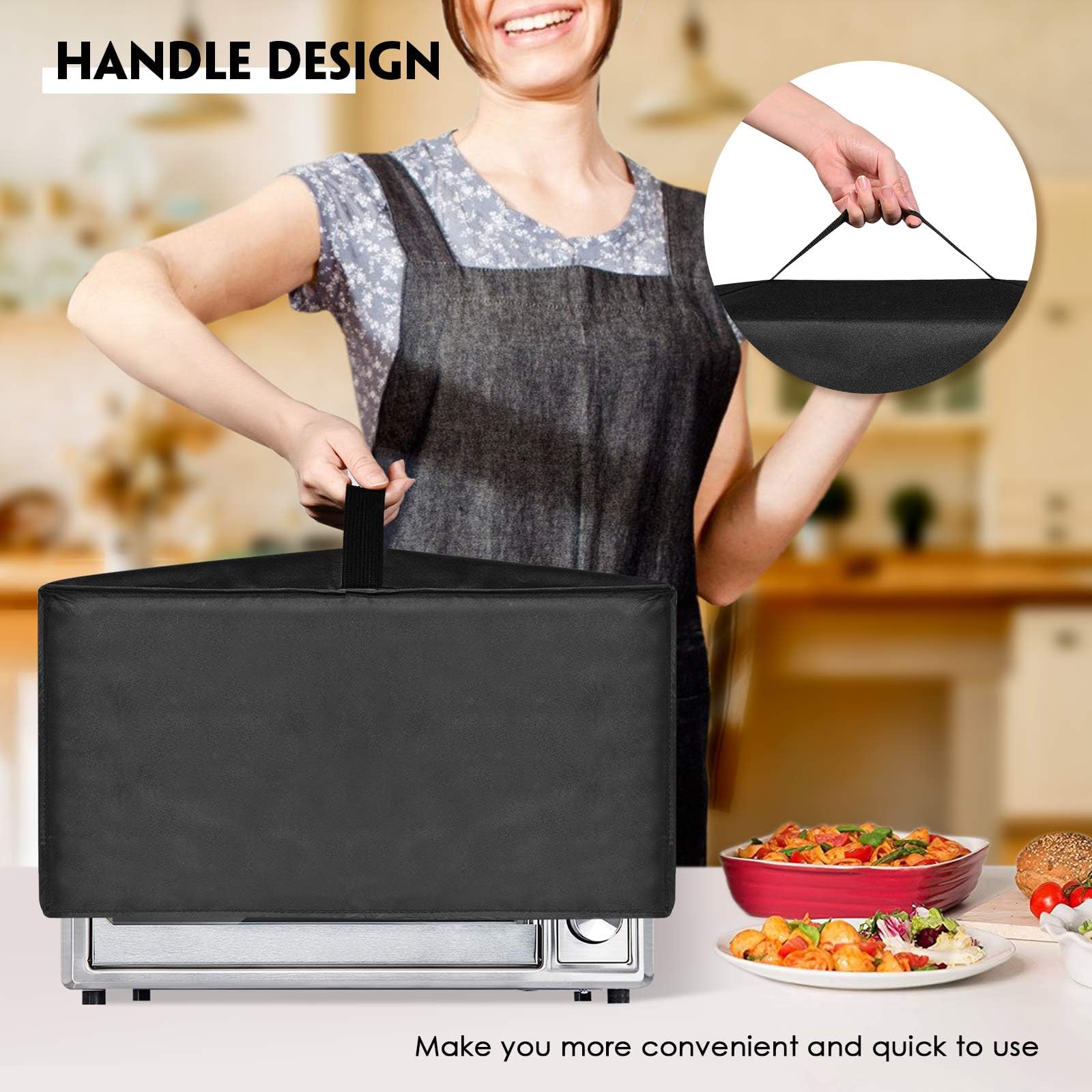 Funda protectora universal resistente al calor, impermeable, para mini horno OptimumX 20 L, mini horno Stillster, 45 L, 60 L, Ninja Foodi 10 en 1 multifunción