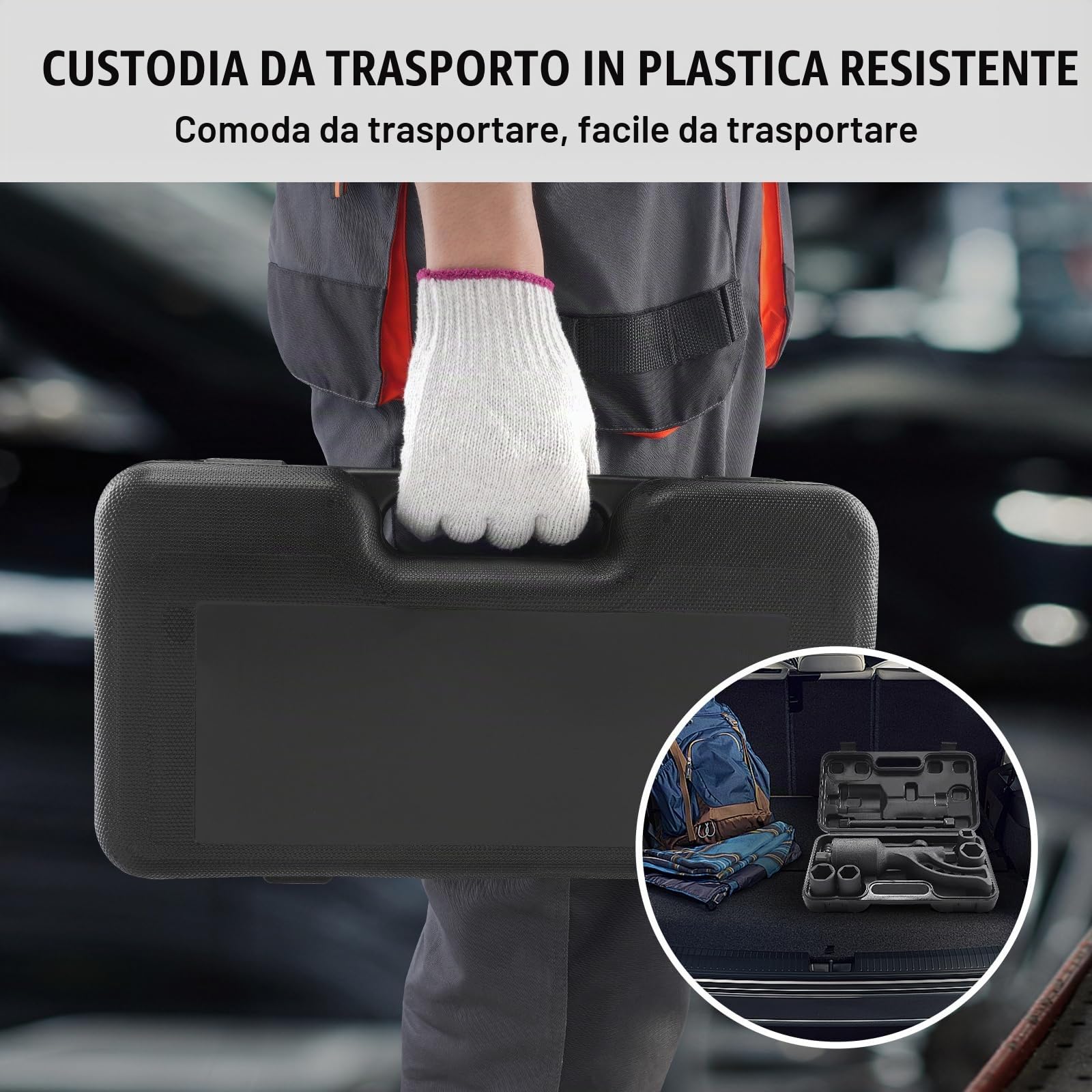 VEVOR Set di Chiave Dinamometrica 25,4 mm Rapporto 1:64 Moltiplicatore di Forza con 4 Bussole, Set Moltiplicatore di Forza Svita Bulloni per la Rimozione dei Dadi per Riparazione Auto Officina Garage