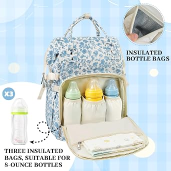 Diaper Bag Backpack,Baby Diaper Bag for Mom,Large Capacity Travel Nappy Bag