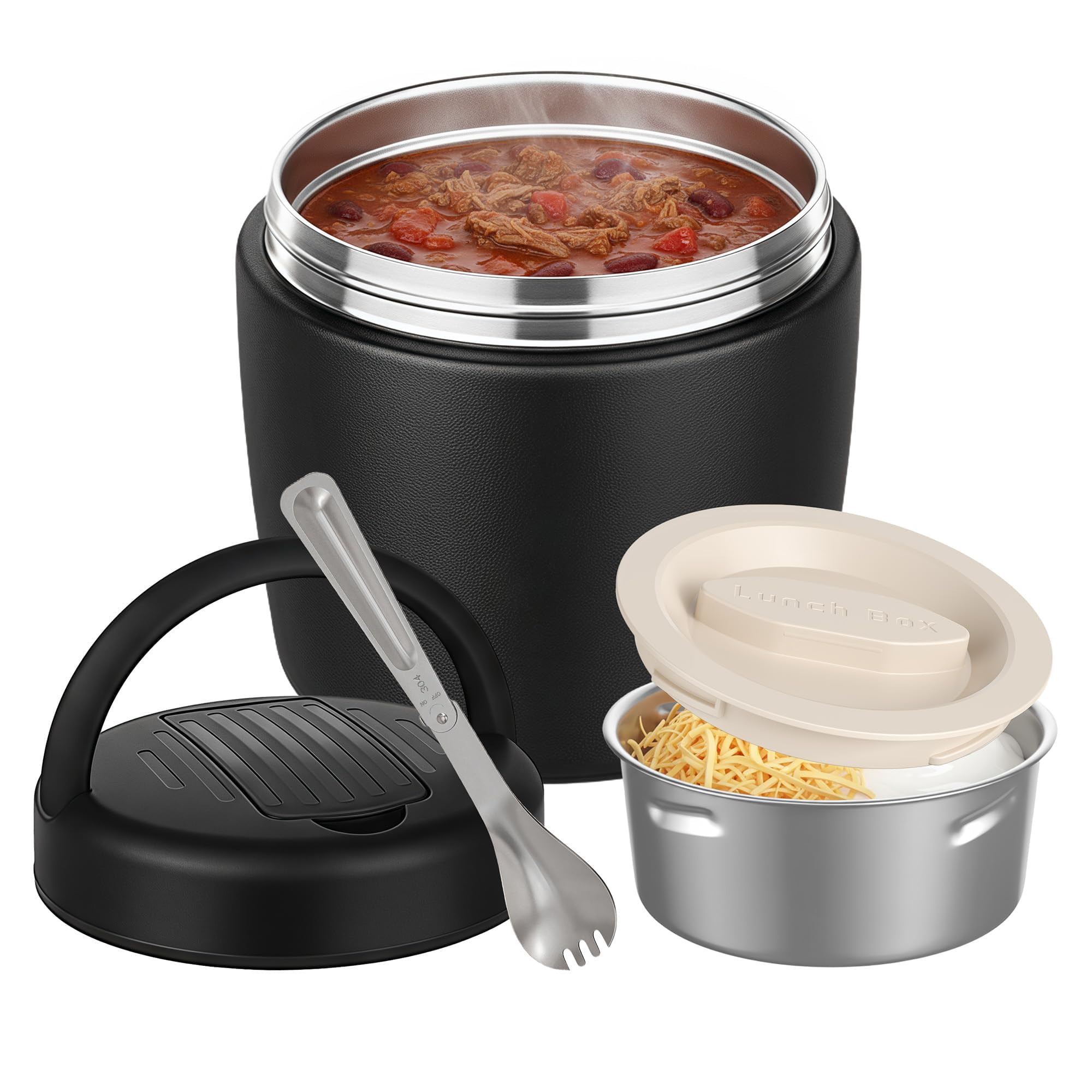Amazon.com: Godobo Thermo for Hot Food 40oz, Vacuum Insulated Food