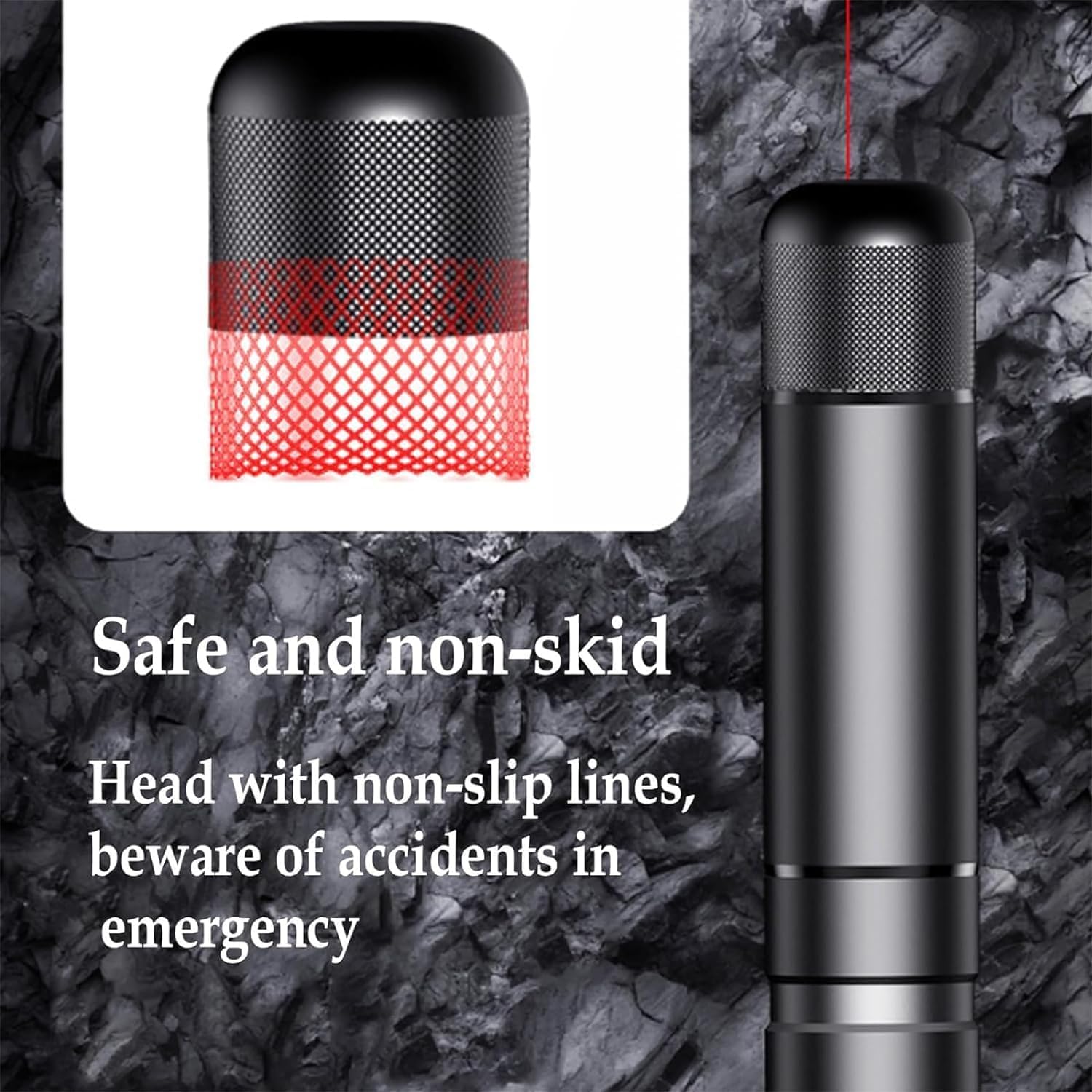 Hammerdex-Glasbrecher, sicherer Hammer-Glasbrecher, Sicherheitsgurtschneider und Auto-Notfall-Zwei-in-Eins-Fensterbrecher, Hammerdex-Autosicherheitswerkzeug (Schwarz+Blau)