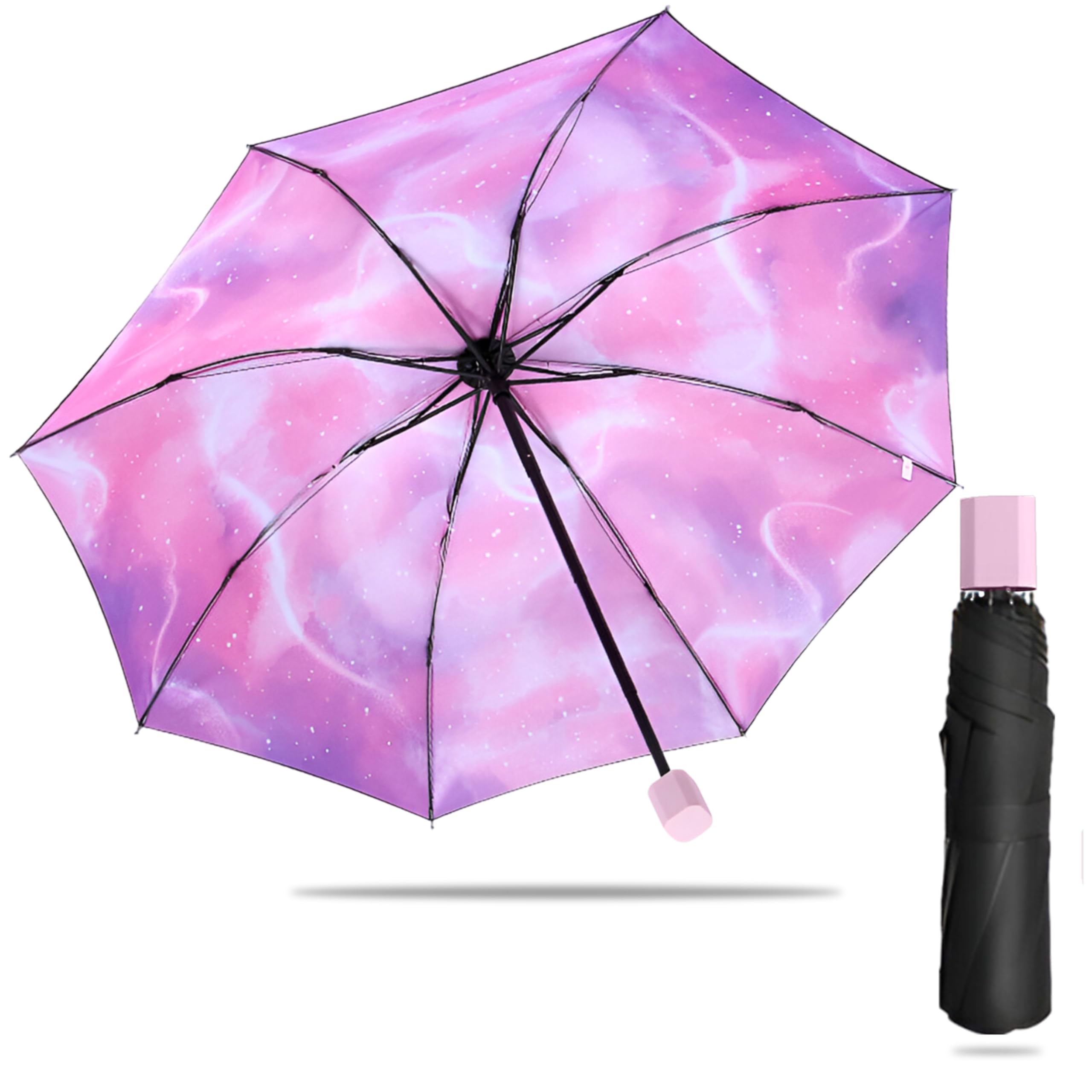 Printed Design Umbrella, Umbrella for Rain, Wind Proof Umbrella, Water-Proof Umbrella for Men/Women/Boys/Girls/Kids, Travel Umbrella with Manual Mechanisms for Open and Close-J-image-49