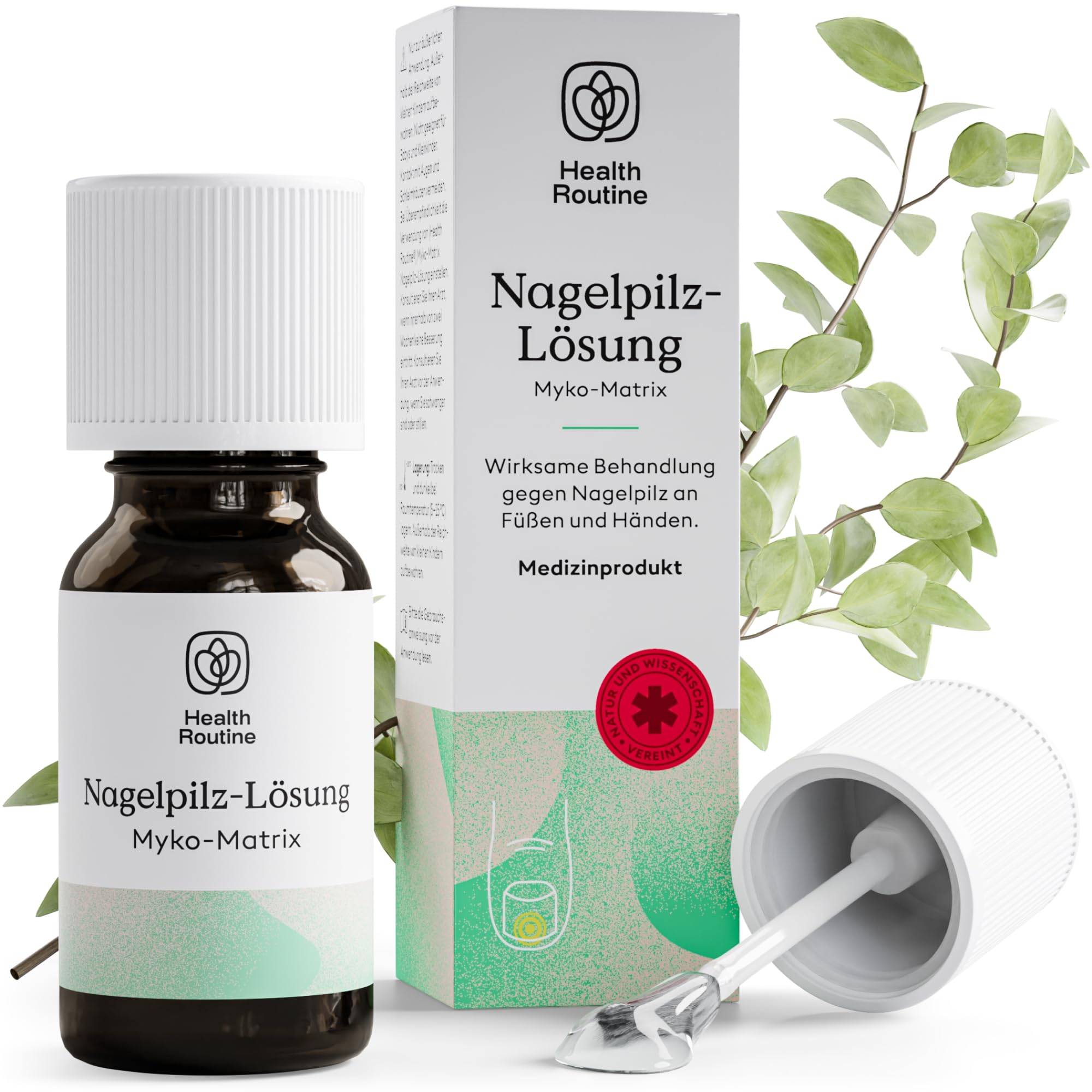Health Routine Myko-Matrix Nagelpilz Lösung – CE-zertifiziertes Medizinprodukt - Nagelpilz Nagellack zur Nagelpflege – Entwickelt in Österreich - Nagelhärter - Nagelöl Geeignet für Fuß & Hand
