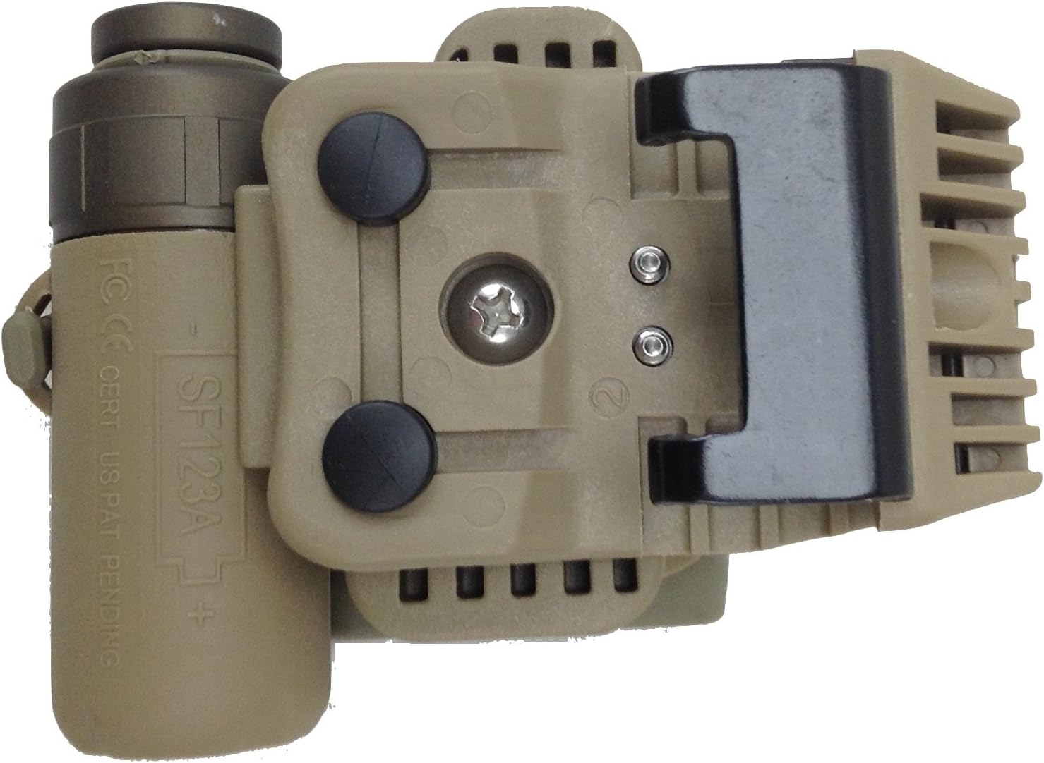 HL1-B-TN Helmet Light, 3V, 1.4-19.2 lu, IR/WH/IR LEDs, Tan