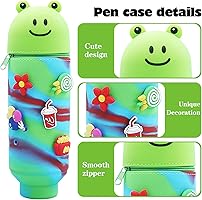 Allecto Plus - Opvouwbare Kawaii Pennenetui van zachte siliconen - Cartoon Pinguïn