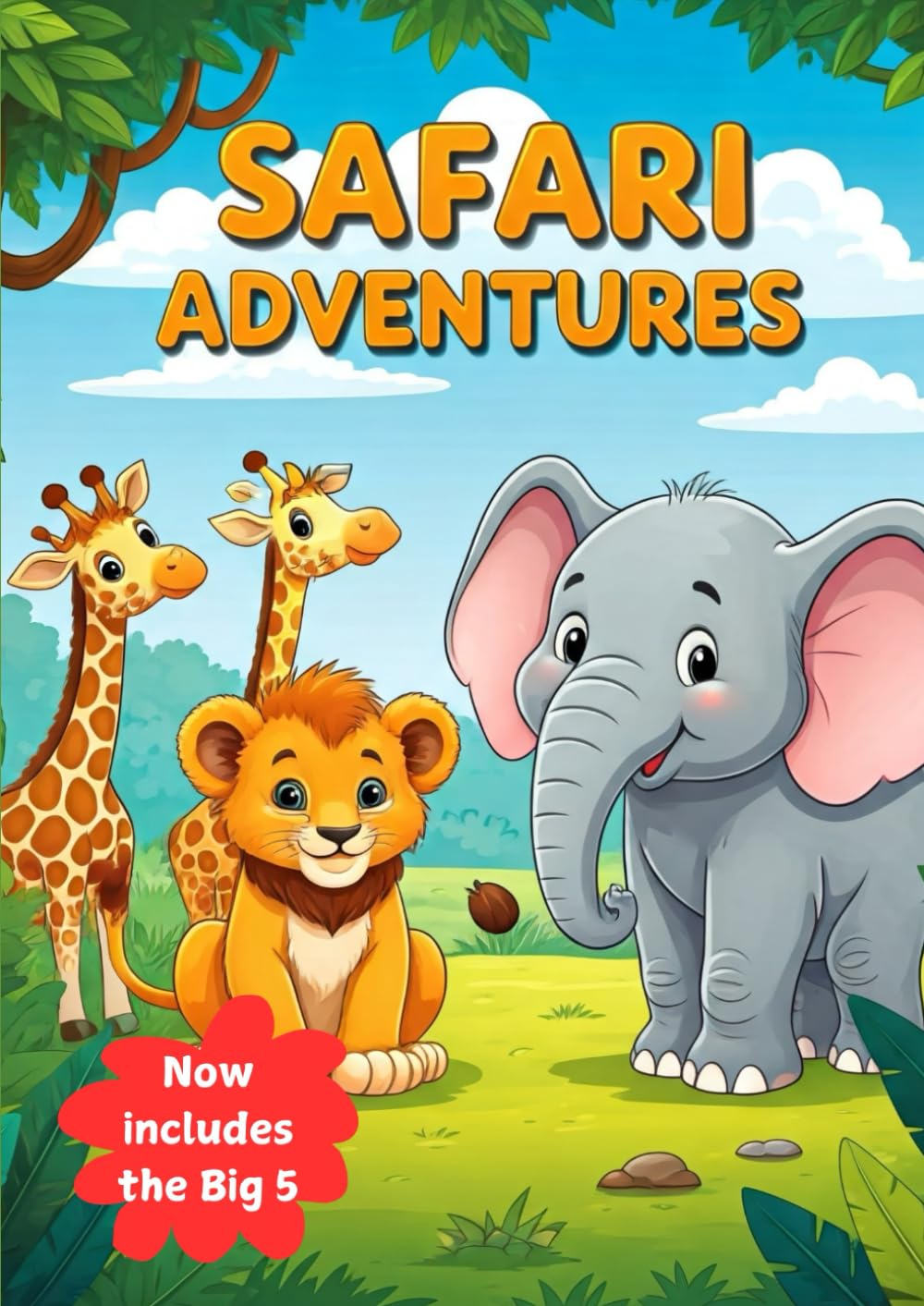 Safari Adventures: Colouring book