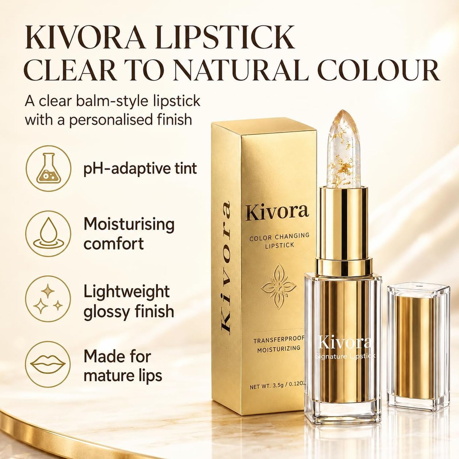 Amazon.com : Tasunte 2Pcs Kivora Lipstick for Mature Lips, 2026