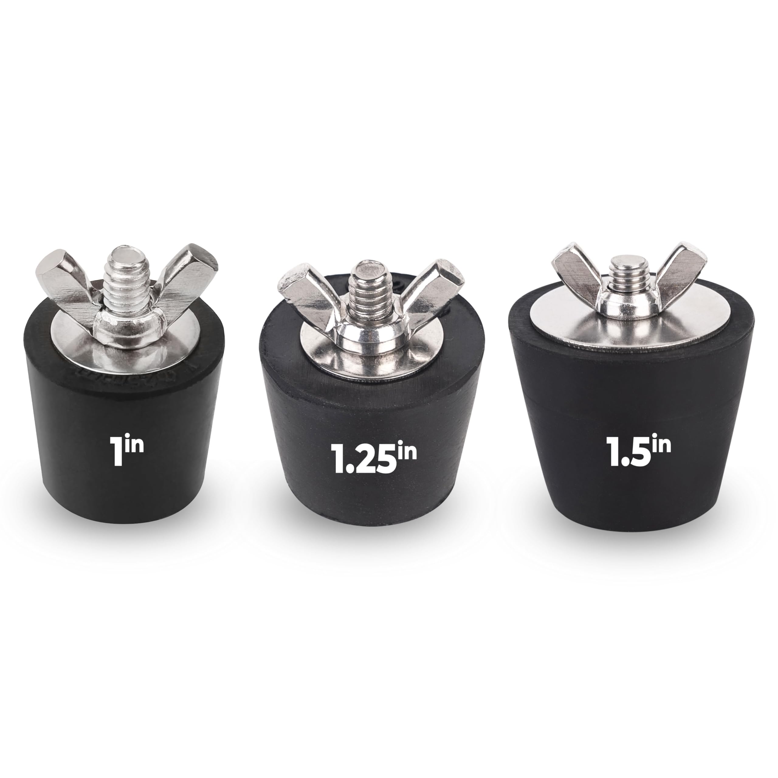 BlueStars 3-Size Pool Winterizing Plugs 1", 1.25" &amp; 1.5"