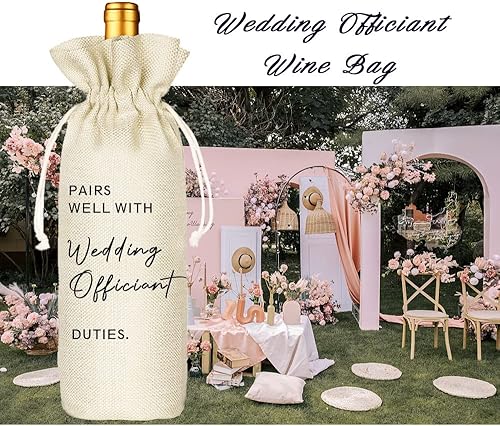 Miniatura 5 de Socive Regalo oficial de boda, combina bien con bolsa de vino oficial de boda, regalos para pastor, regalo de propuesta oficial de boda, regalo para