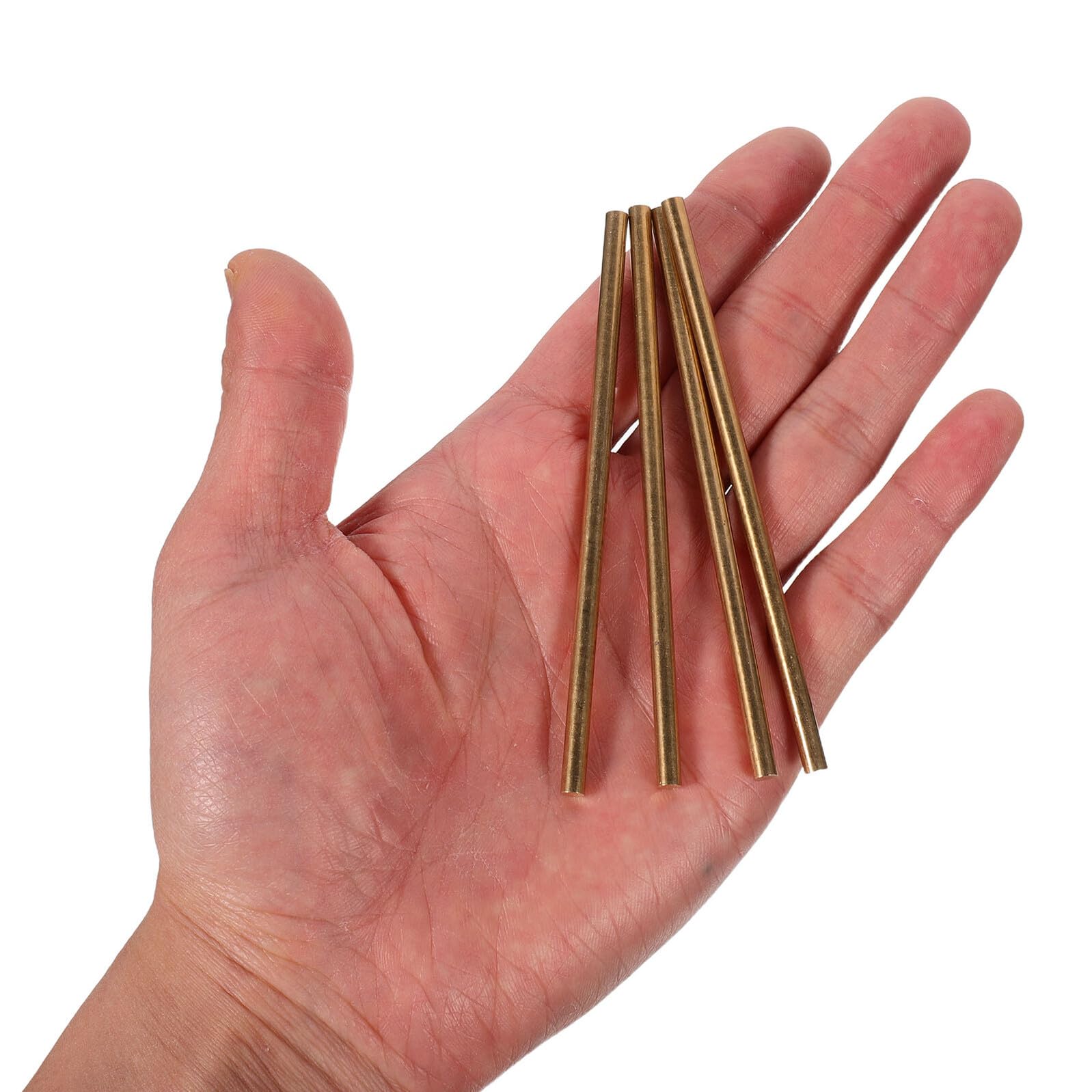4 Piezas Rivetes de Cobre Macizo para Mango de Cuchillo Pasadores Robustos para Fabricación y Reparación de Mangos Fijación Precisa para Bricolaje y Proyectos Artesanales