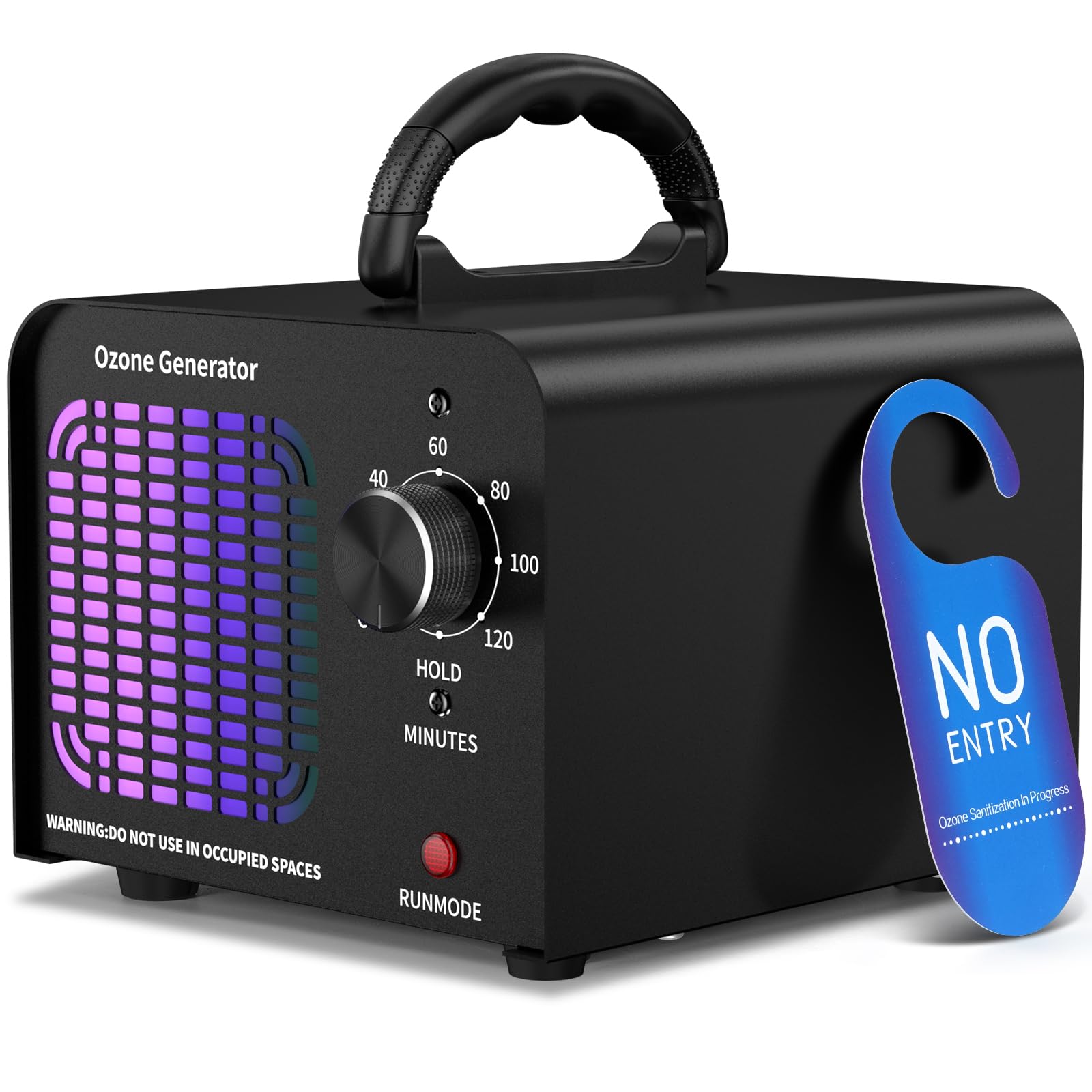 Ozone Generator 88000mg/h, Ozone Machine, High Capacity Odor Eliminator for Car/Home/Smoke/Pet Odor(Black)