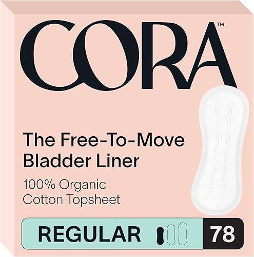 Cora Forros orgánicos ultrafinos para la vejiga, almohadillas para incontinencia y posparto para mujeres, protectores para fugas de vejiga, algodón