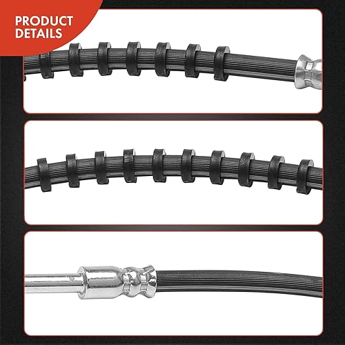 Miniatura 5 de A-Premium Manguera hidráulica de freno delantero del conductor y del pasajero compatible con modelos Chrysler seleccionados - PT Cruiser 2001-2010,