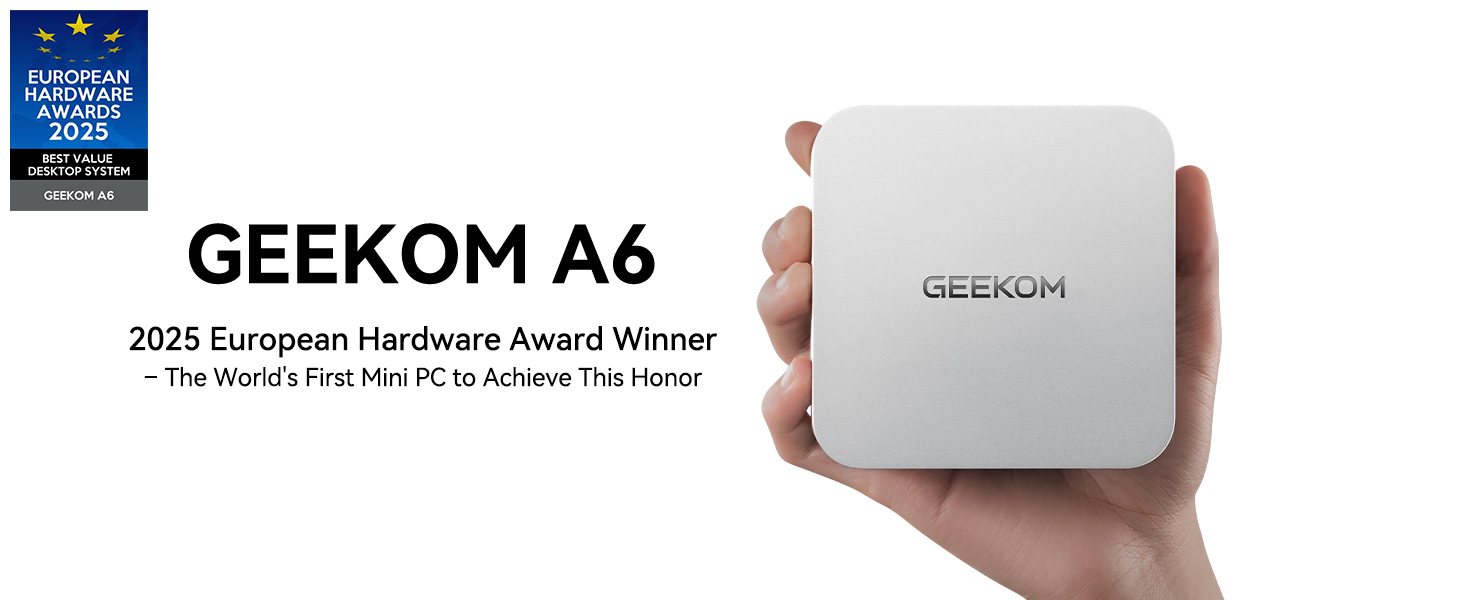 Amazon.com: GEEKOM Mini PC A6: oficina profesional en casa y