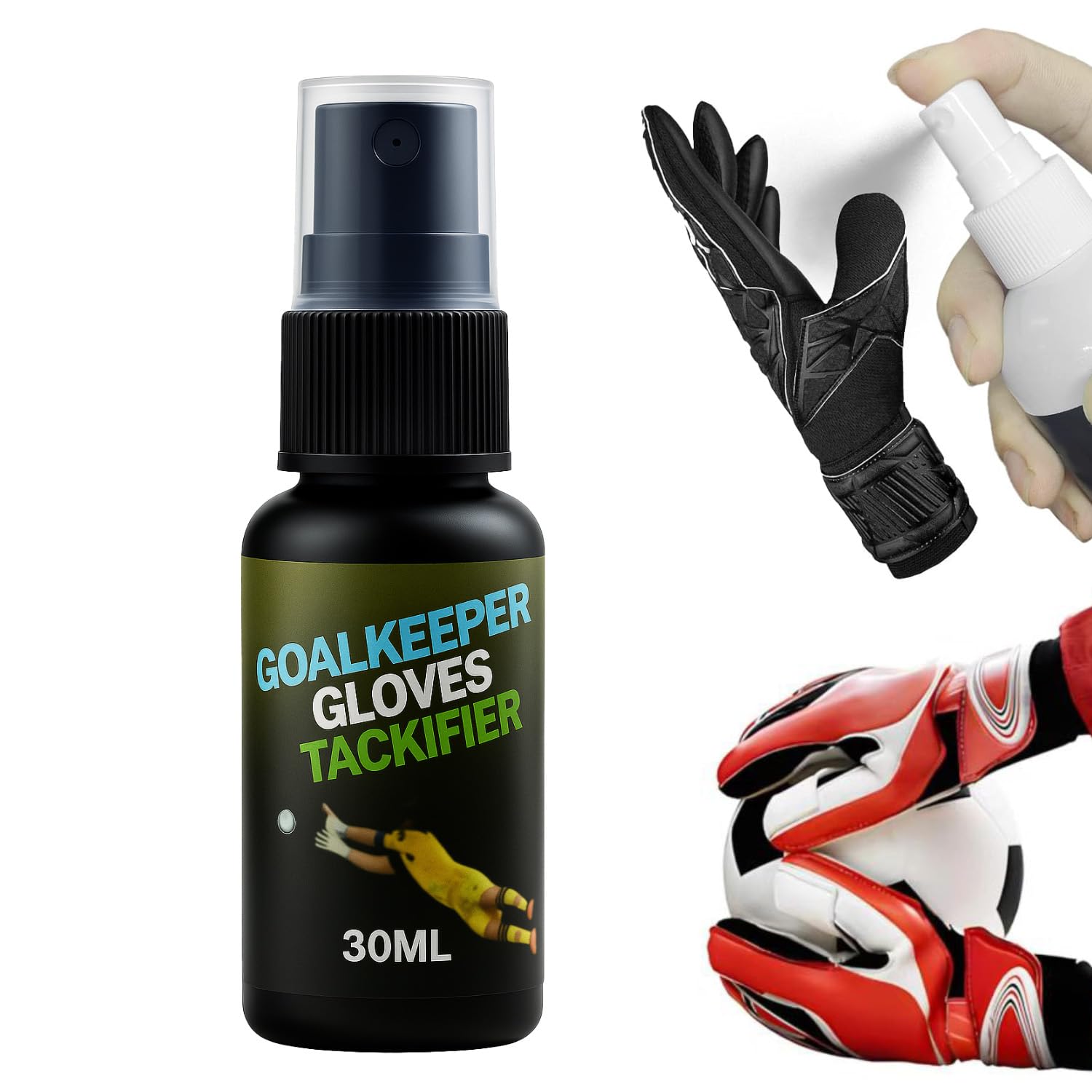 Rękawice bramkarskie Grip Spray, Goalkeeper Gloves Grip Spray do rękawiczek, spray do rękawic piłkarskich