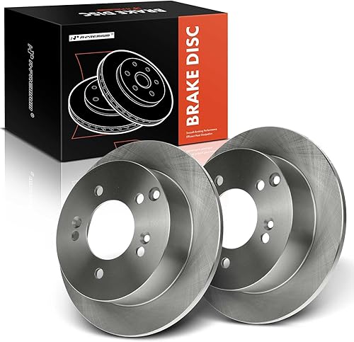 A-Premium Rotores de freno de disco sólido trasero de 10.31 pulgadas (10.315 in) compatibles con modelos seleccionados de Hyundai y Kia - Sonata