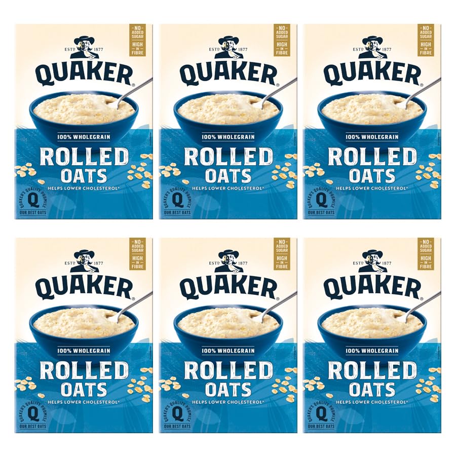 Quaker Rolled Oat Copos de avena 6x 1kg - importado de Shestore24