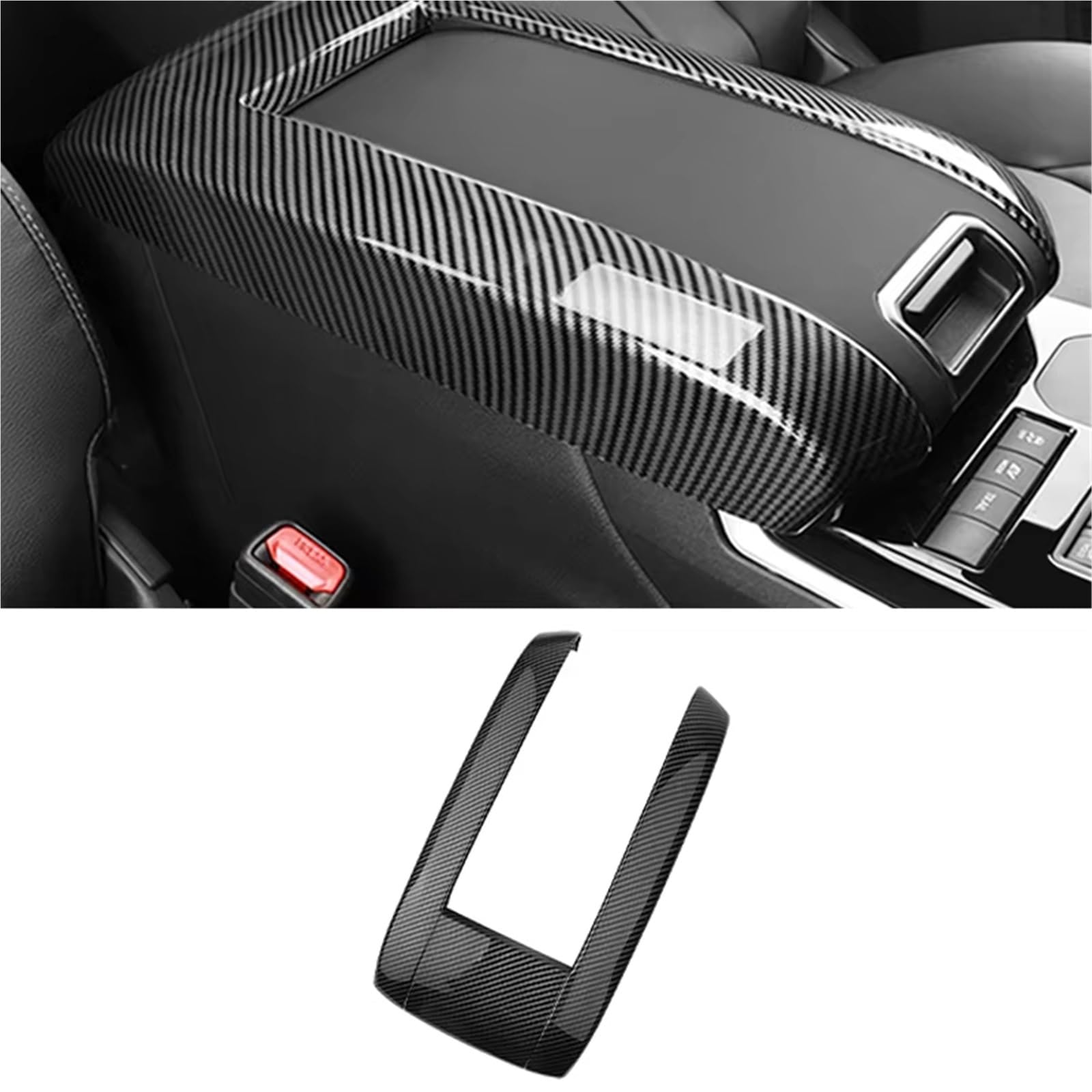 Center Consolle Cover Per Toyota Per Highlander Per XU70 Per Kluger 2020-2024 Auto Center Console Bracciolo Box Copertura Della Protezione Cambio Pannello Telaio Trim