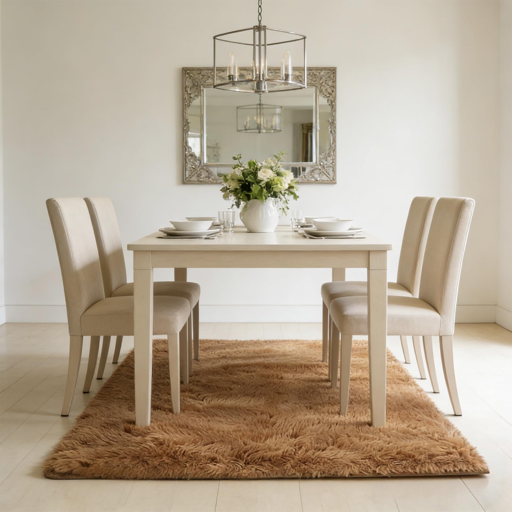 Tapis de sol grand et moderne au design élégant et confort moelleux