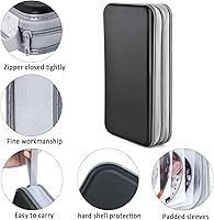 Vista 38 de Caja de CD Billetera, 80 Capacidad DVD VCD Medios Blu-ray Caso Cartera Titular Organizador de Almacenamiento (Plata)