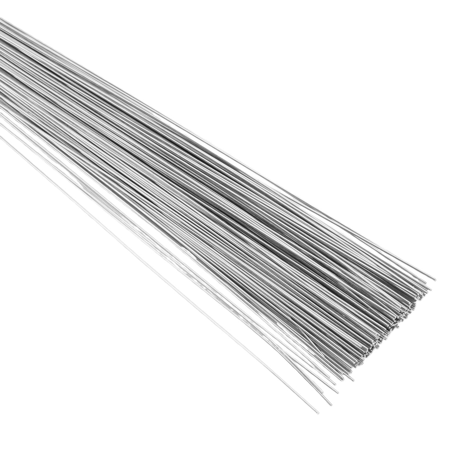 GOWENIC Asta per Saldatura in Acciaio Inossidabile da 1 Mm, Confezione da 100 |Elettrodo Ad di Argon per Cantiere Edile di Officina Agricola