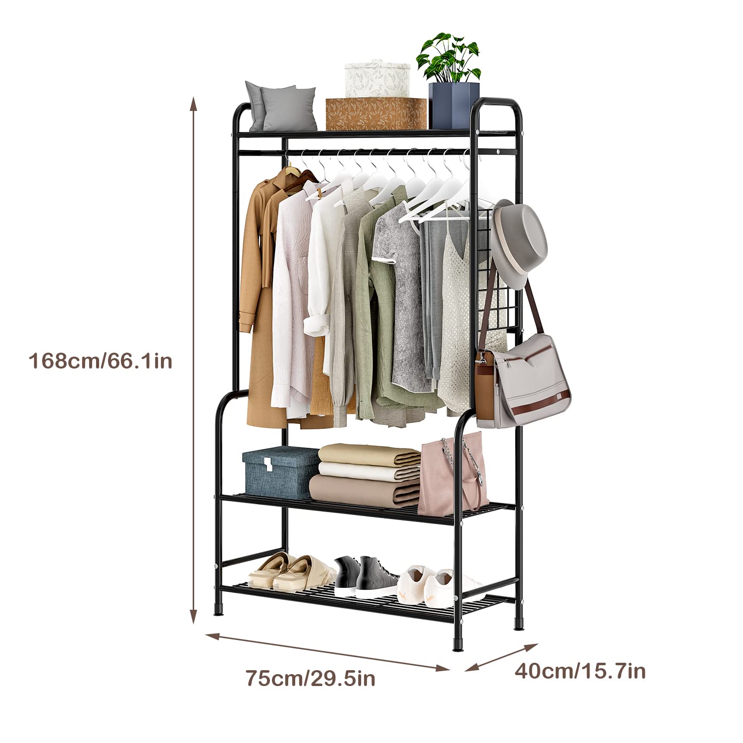Amazon｜ハンガーラック パイプハンガー 洋服ハンガー 物干しスタンド
