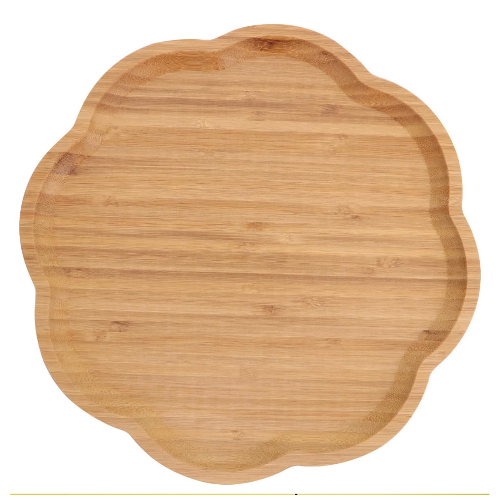 Petal Bamboo Serving Tray, Flower-Shaped