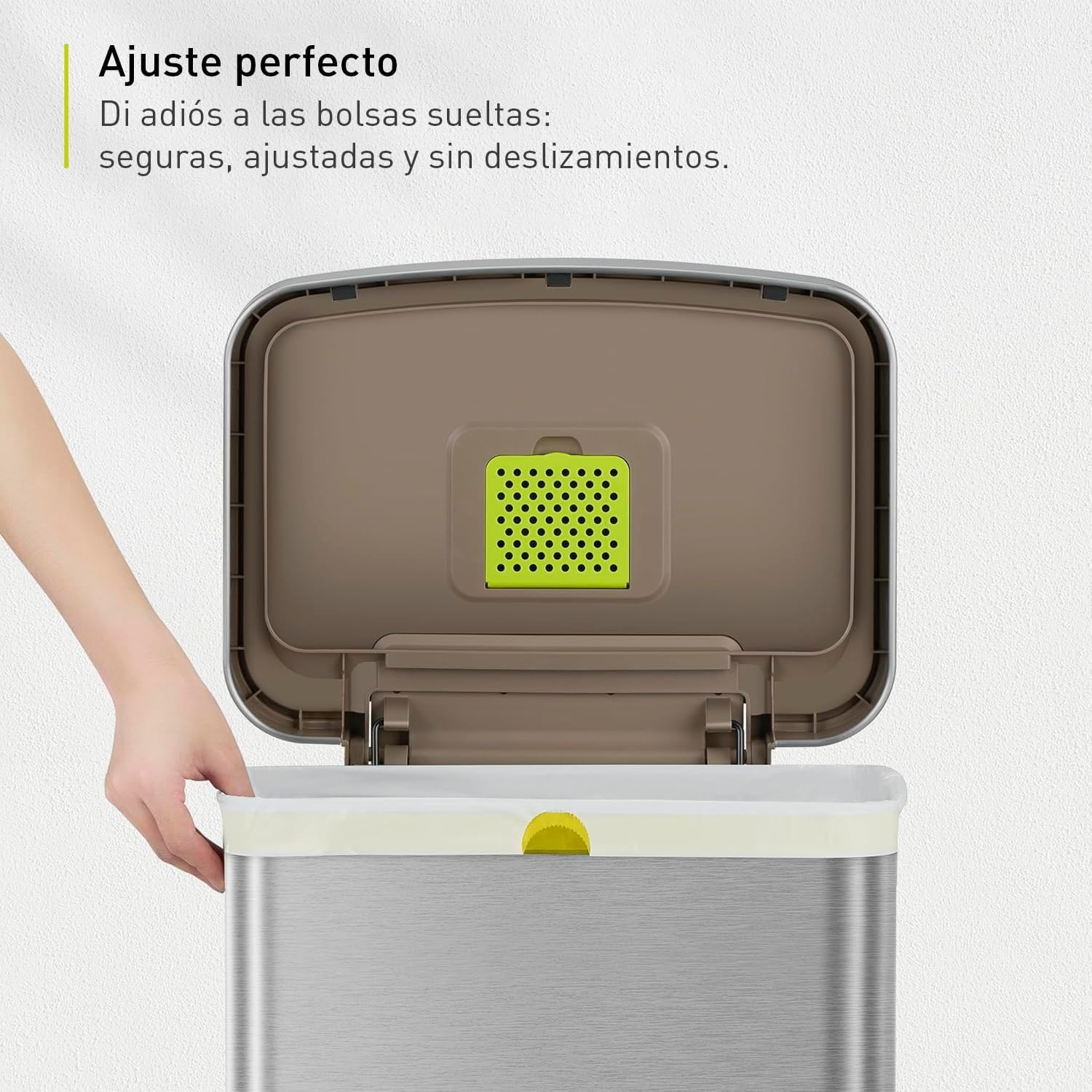 EKO Bolsas de Basura para Cocina Código G 50-90 L Pack de 110 | Bolsas EKO extra fuertes de 50–90 L, antifugas, con cordón reforzado y pack de 110 unidades.