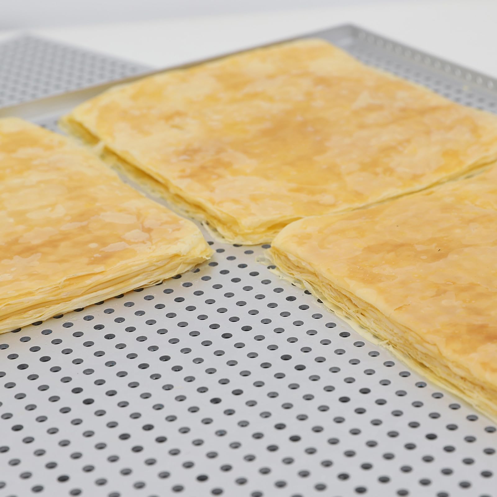2-teiliges Aluminium-Bräter-Set, 60 x 40 cm, Backblech für Bäckereien, kommerzielle Küche, Backwaren, Essentielles eloxiertes Aluminium-Backblech